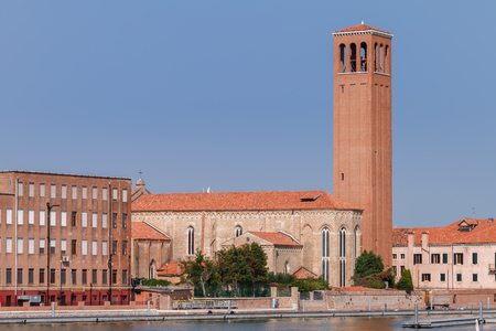 The Santa Elena church in Venice, Italyのeditorial素材