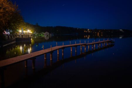 Night mood in Stegen am Ammersee Bavaria GermanyNight mood in Stegen am Ammersee Bavaria Germanyの写真素材
