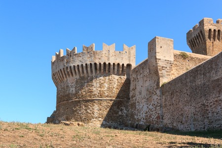 The fortress of Populonia, Tuscany, Italyのeditorial素材