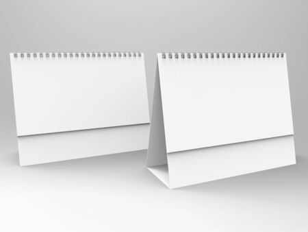 Desktop Calendar 3D Renderの写真素材