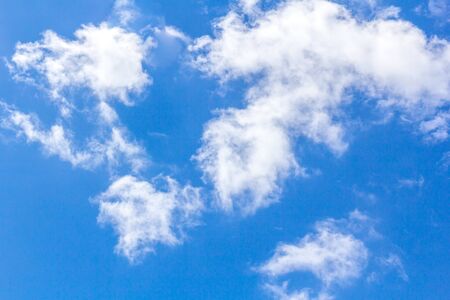 blue sky and cloudsの写真素材