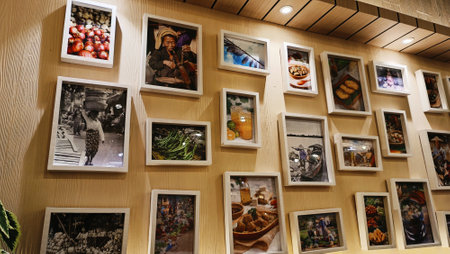 Exhibition of paintings in Moscowの写真素材