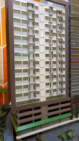 Miniature model of Kuala Lumpur, Malaysiaの写真素材