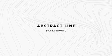 Abstract minimalist background simple grey line, wavy and geometry line pattern backgroundのイラスト素材