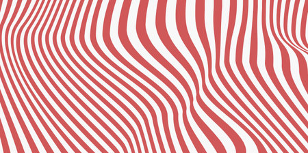 Groovy hippie 70s backgrounds. Pattern distorted optical illusion wave background. Ripple effect striped lines structure.のイラスト素材