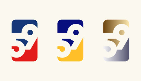 Collection of Card Design Number Anniversary 59th, 59th Happy Anniversary with Rectangle or Square shape in multiple colour variation.のイラスト素材