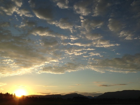 Skies on whitefish Montanaの素材