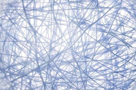 blue color thread web abstract backgroundの写真素材