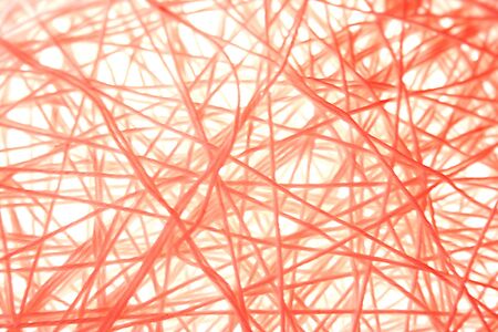 red color thread web abstract backgroundの写真素材