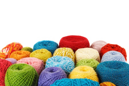 many multicolored clews, isolated