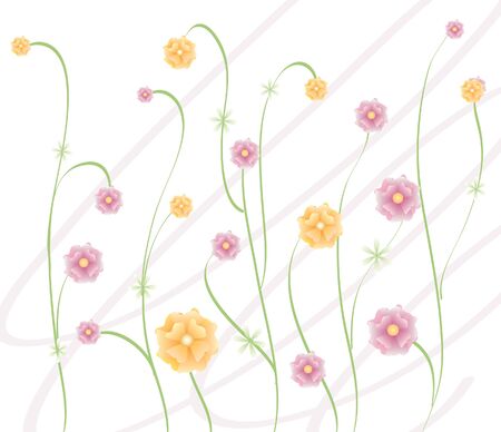 abstract floral background vectorのイラスト素材