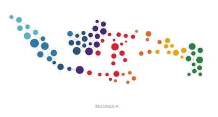 dotted texture Indonesia vector backgroundのイラスト素材