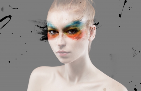 Colourful makeupの写真素材