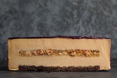 Cutted mousse cakeの写真素材