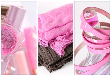 Collage of several photos for beauty industryの写真素材