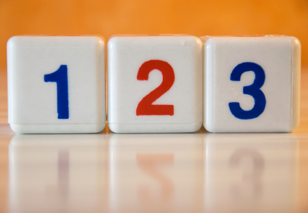 numbers on a white background