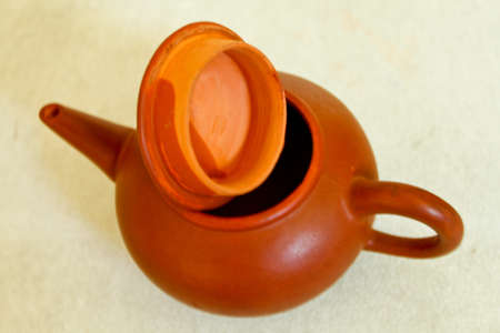 handmade tea kettleの写真素材