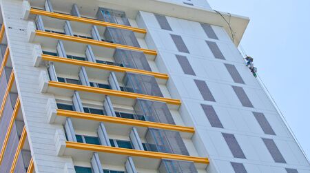 new building and cleaning workerのeditorial素材