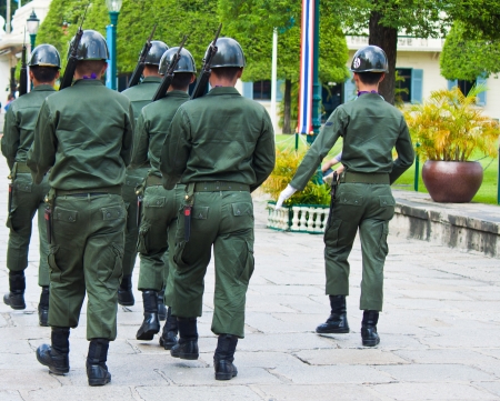 soldier in guard