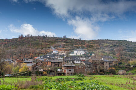 Rionor Mountain village in Portugal, border village with Zamora, Spainの写真素材