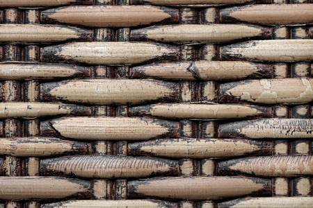 Natural woven rattan background