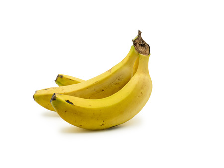 Bunch of bananas isolated on white backgroundの写真素材
