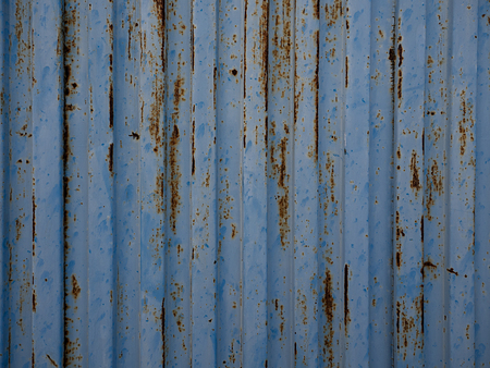 Blue metal sheet texture.の写真素材