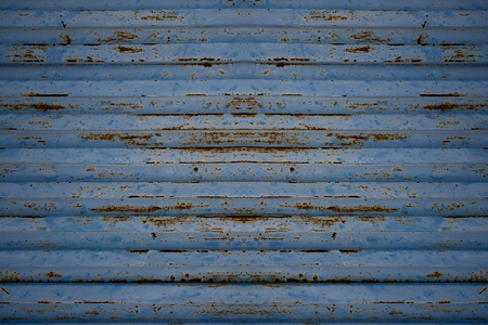Blue metal sheet texture.の写真素材