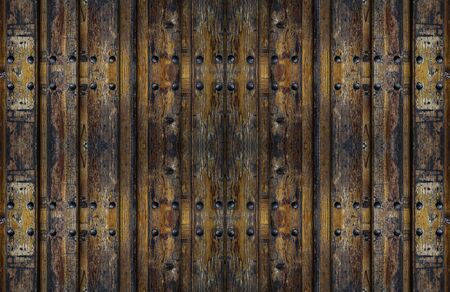Texture of the wooden doorの写真素材