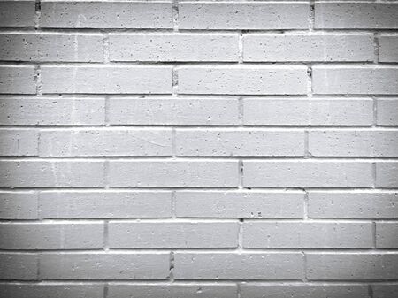 White brick wall backgroundの写真素材