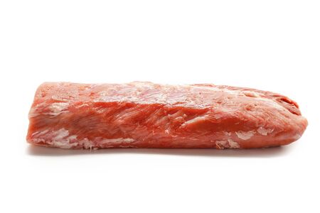 Raw pork tenderloinの写真素材