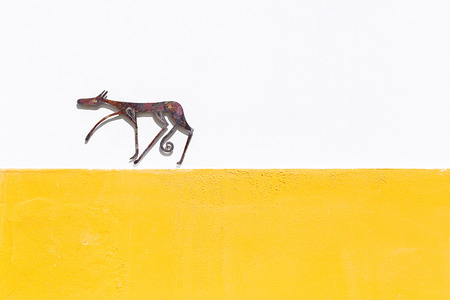 Detail of colorful wall in Mertola, Portugal. Colors of Portugal Seriesの写真素材