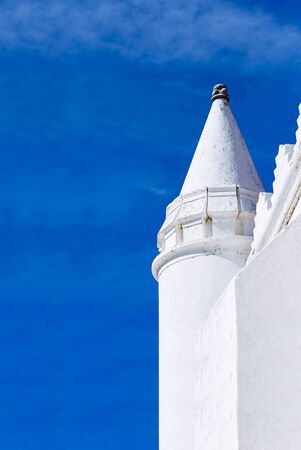Roof detail. Church of the Assumption of Mar, Mértola, Portugal. Colors of Portugal Seriesの写真素材