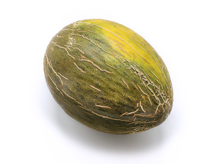 Cantaloupe melon isolated on whiteの写真素材