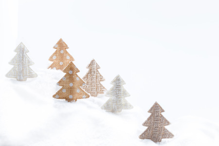 Funny christmas card. Christmas ornaments. Space for textの写真素材