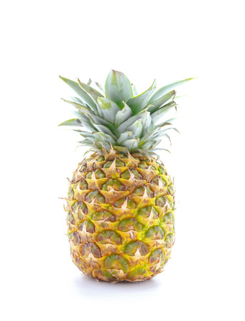 Pineapple isolated on white backgroundの写真素材