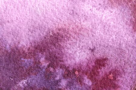 Purple hand painted watercolor background.の写真素材