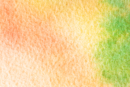 Abstract orange green watercolor background. Macro texture.の写真素材