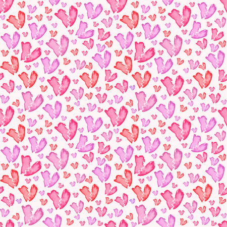 Seamless pattern with hearts. Tileable background.の写真素材
