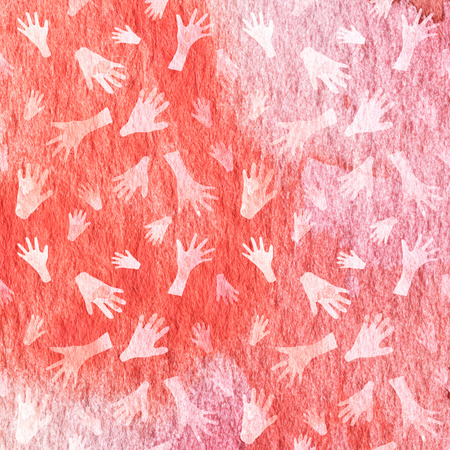 Cave Painting Seamless Pattern. Hand paintings background.の写真素材