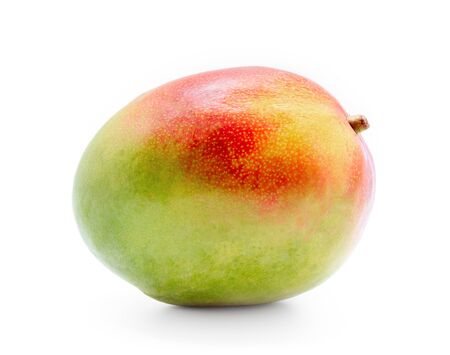 Mango fruit isolated on white backgroundの写真素材