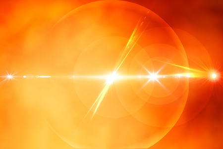 Lighting flares Abstract background, Beautiful rays of light.の写真素材
