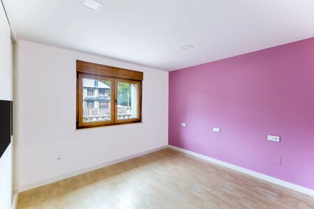 Beautiful and colorful empty room. Interior modern room.の写真素材