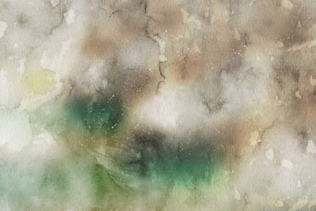 Abstract forest watercolor for background. Creative abstract painted background, wallpaper, texture.の写真素材