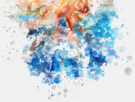Abstract colorful watercolor background. Artistic painted background for design, wallpaper, texture. Modern art. Contemporary art.の写真素材
