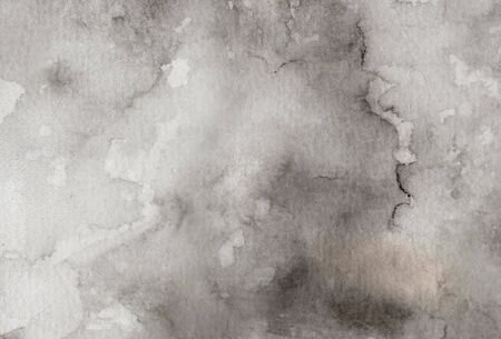 Abstract brown and grey watercolor for background. Creative abstract painted background, wallpaper, texture.の写真素材
