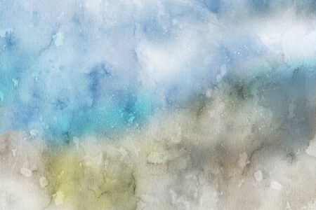 Abstract colorful watercolor for background. Creative abstract painted background, wallpaper, texture.の写真素材