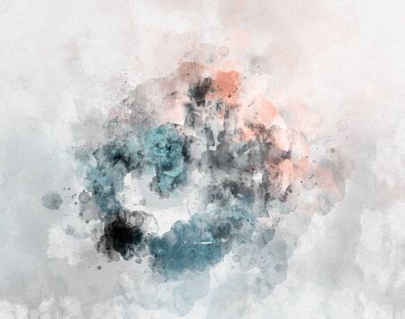 Abstract watercolor background. Artistic painted background for design, wallpaper, texture. Modern art. Contemporary art.の写真素材