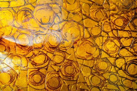 Colorful and bright caramelized white sugar background. Crystal caramelized sugar texture. Close up.の写真素材