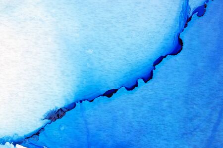 Alcohol ink Coral reef texture. Ocean abstract background. Modern contemporary art.の写真素材